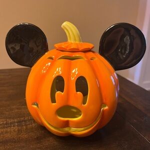 Disney Mickey Mouse Vibrant Orange Pumpkin Decor